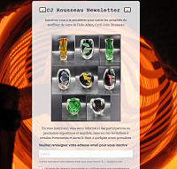 Inscription Newsletter  CJ Rousseau