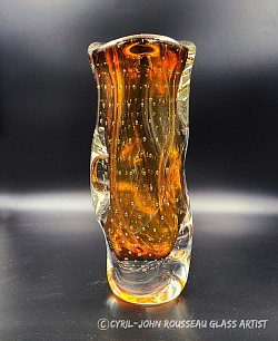 Collection oxygène grand vase ambre