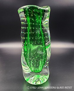 Collection Oxygène, grand vase vert