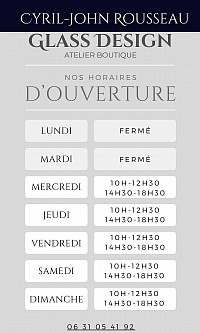 Nos horaires d'ouvertures