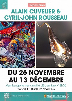 Alain Cuvelier et Cyril-John Rousseau Centre Culturel Rachel Félix