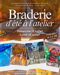 Braderie d'été à l'atelier