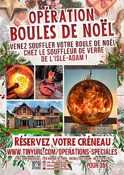 Opération Boule de Noël en verre soufflé Cyril-John Rousseau