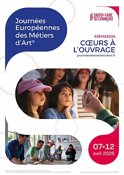 > Journées Européennes des Métiers d'Art, à l'atelier-boutique ! - Du 08 au 12 avril 2026