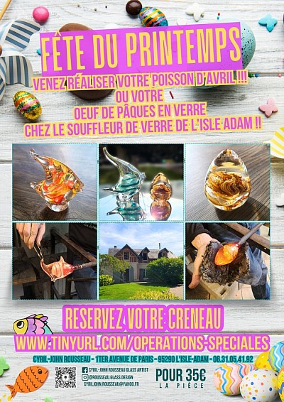 Fête du Printemps poisson d'avril oeuf de pâques Cyril-John Rousseau L'Isle-Adam