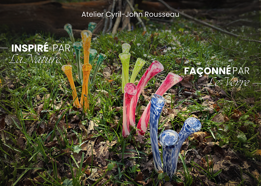 Inspiré par la nature, façonné par le verre, Cyril-John Rousseau